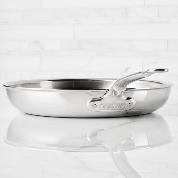 Hestan ProBond® Luxe 12.5" Professional Clad Stainless Steel Skillet (31781) - iFoodservice Online