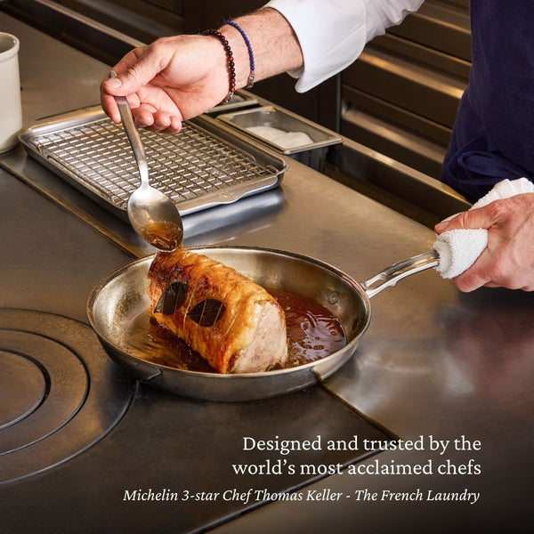 Hestan ProBond® Luxe 12.5" Professional Clad Stainless Steel Skillet (31781) - iFoodservice Online