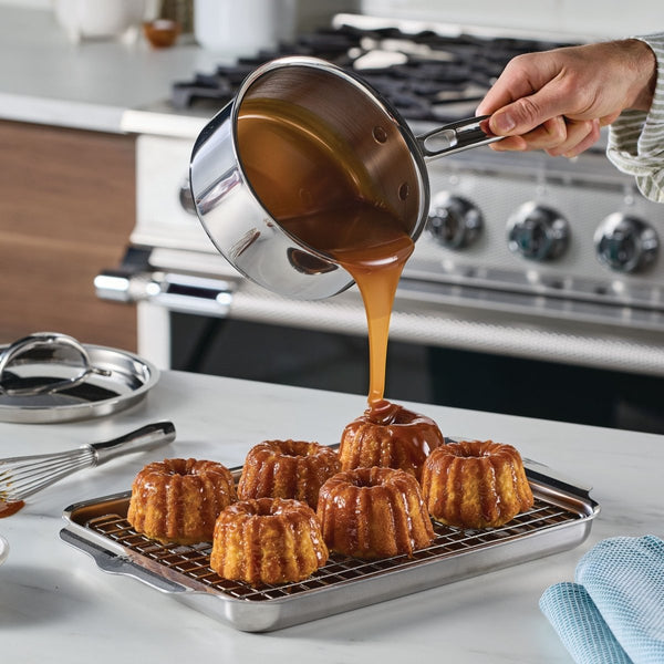 Hestan ProBond® Luxe 1.5-Quart Professional Clad Stainless Steel Saucepan with Lid (31769) - iFoodservice Online