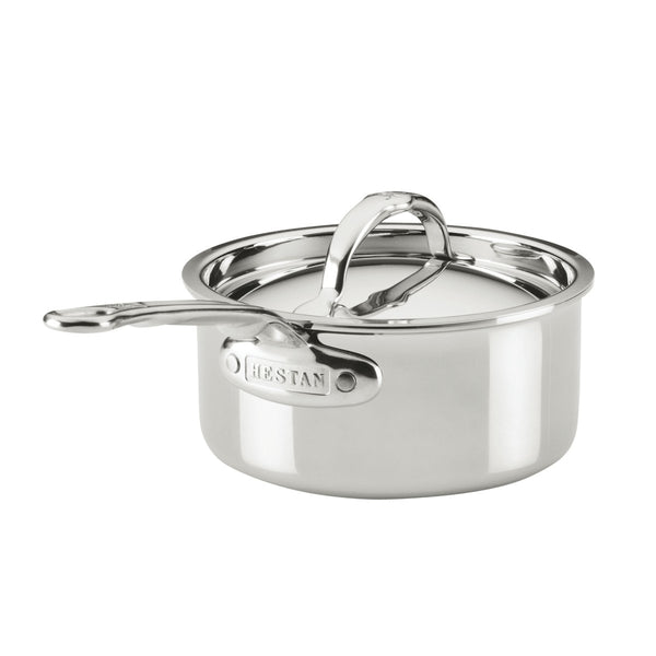 Hestan ProBond® Luxe 1.5-Quart Professional Clad Stainless Steel Saucepan with Lid (31769) - iFoodservice Online