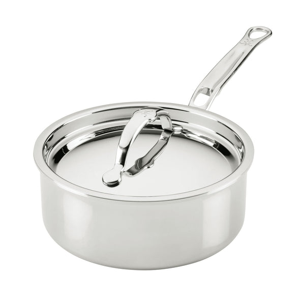 Hestan ProBond® Luxe 2-Quart Professional Clad Stainless Steel Saucepan with Lid (31770) - iFoodservice Online