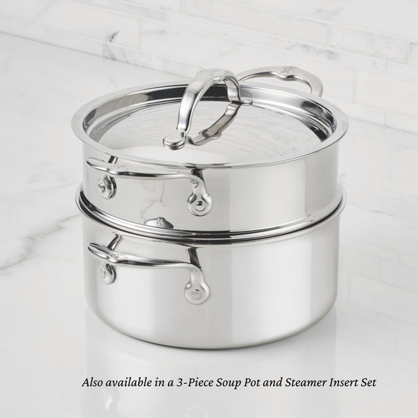 Hestan ProBond® Luxe 3-Quart Professional Clad Stainless Steel Soup Pot with Lid (31771) - iFoodservice Online