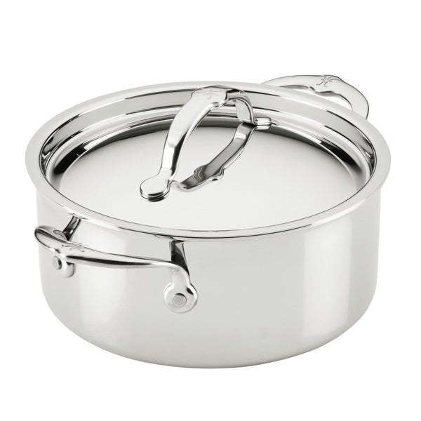 Hestan ProBond® Luxe 3-Quart Professional Clad Stainless Steel Soup Pot with Lid (31771) - iFoodservice Online