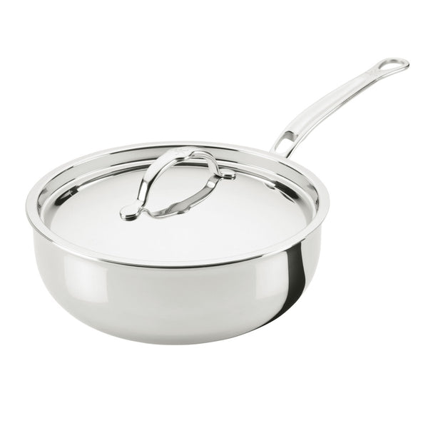 Hestan ProBond® Luxe 3.5-Quart Professional Clad Stainless Steel Essential Pan with Lid (31777) - iFoodservice Online
