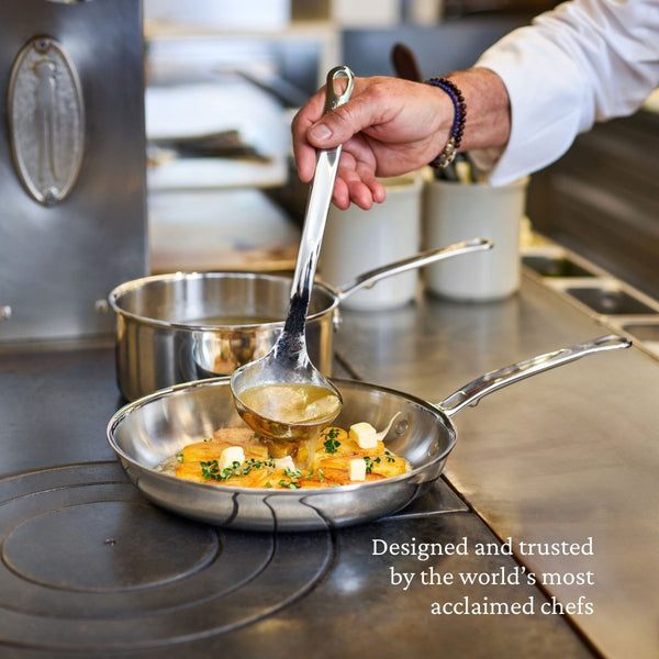 Hestan ProBond® Luxe 4-Quart Polished Professional Clad Stainless Steel Soup Pot with Lid (31793) - iFoodservice Online