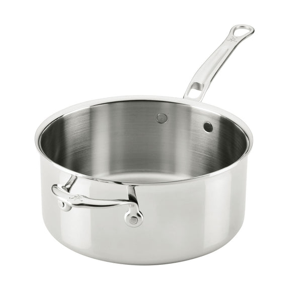 Hestan ProBond® Luxe 4-Quart Professional Clad Stainless Steel Saucepan with Lid (31772) - iFoodservice Online