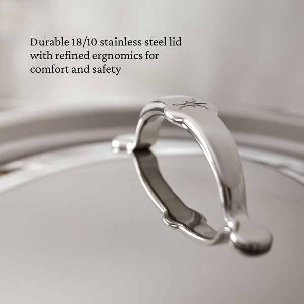 Hestan ProBond® Luxe 5-Quart Professional Clad Stainless Steel Essential Pan with Lid (31778) - iFoodservice Online