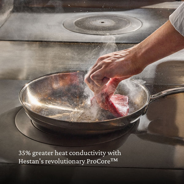 Hestan ProBond® Luxe 7-Piece Polished Professional Clad Stainless Steel Cookware Set (V09657) - iFoodservice Online
