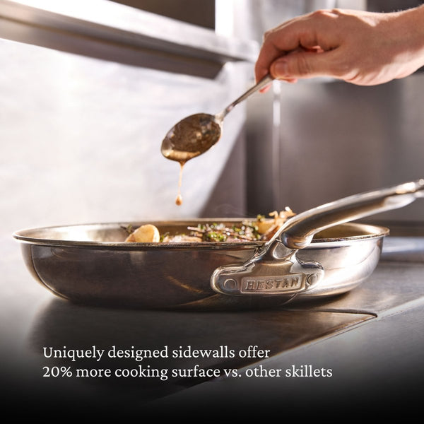Hestan ProBond® Luxe 7-Piece Polished Professional Clad Stainless Steel Cookware Set (V09657) - iFoodservice Online