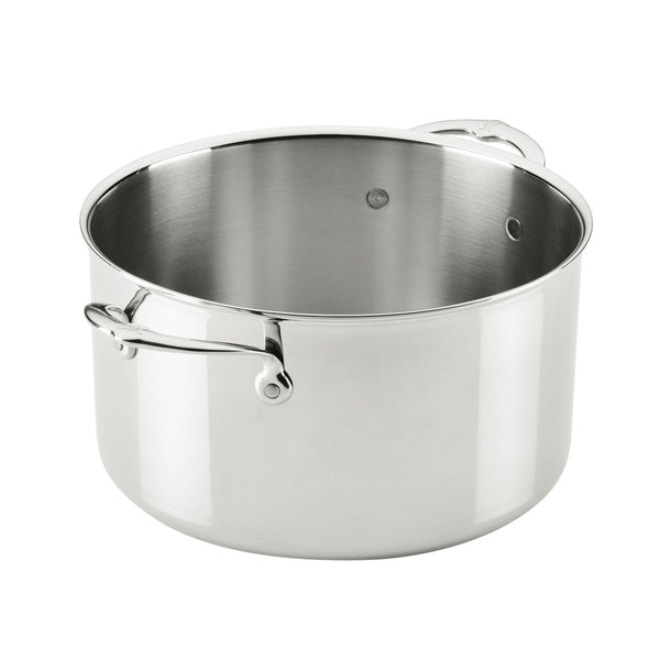 Hestan ProBond® Luxe 8-Quart Professional Clad Stainless Steel Stockpot with Lid (31773) - iFoodservice Online