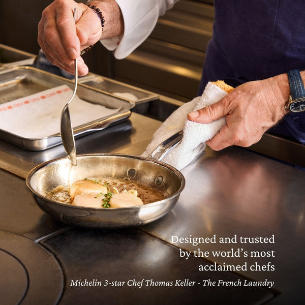 Hestan ProBond® Luxe 8.5" Professional Clad Stainless Steel Skillet (31779) - iFoodservice Online