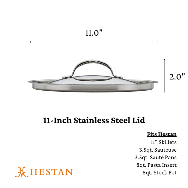 Hestan Provisions 11" Stainless Steel Lid (71029) - iFoodservice Online