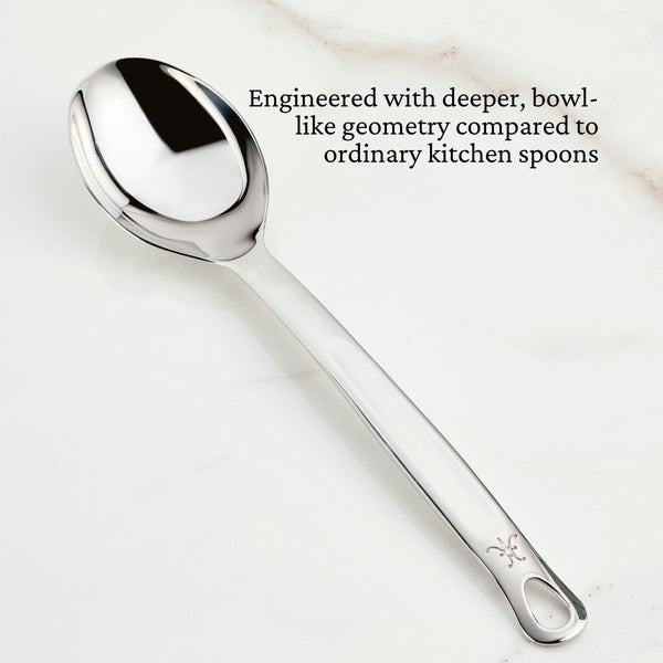 Hestan Provisions 13-Inch Stainless Steel Deep Spoon (49194) - iFoodservice Online