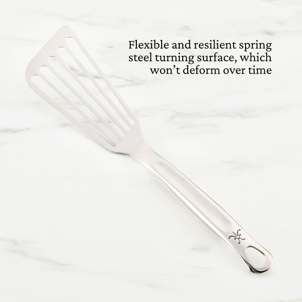Hestan Provisions 13-Inch Stainless Steel Fish Spatula (49199) - iFoodservice Online