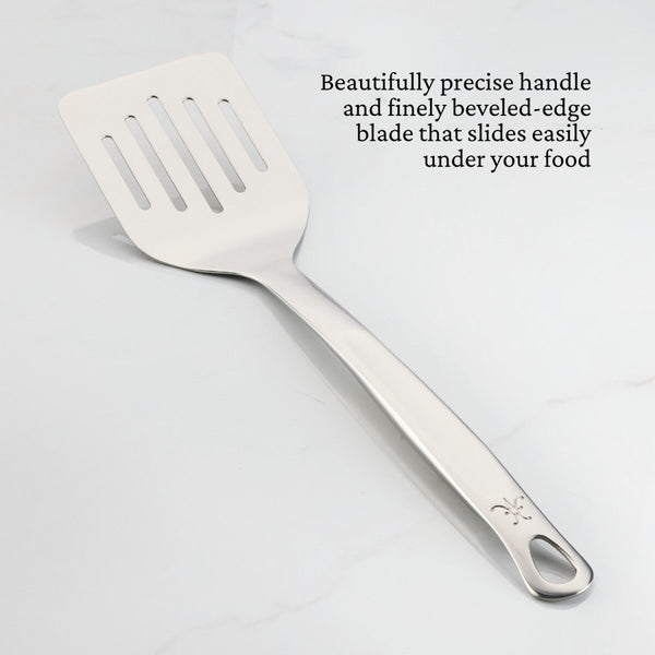 Hestan Provisions 13-Inch Stainless Steel Slotted Turner (54321) - iFoodservice Online