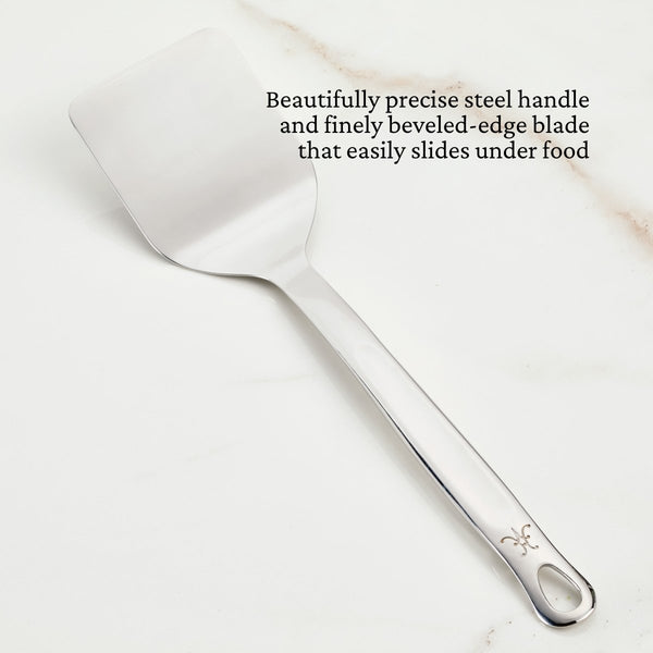 Hestan Provisions 13-Inch Stainless Steel Solid Turner (49197) - iFoodservice Online