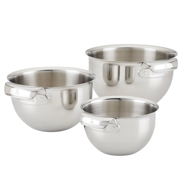Hestan Provisions 3-Piece Stainless Steel Mixing Bowl Set (48696) - iFoodservice Online