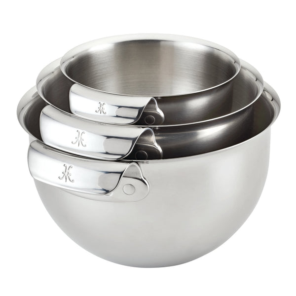 Hestan Provisions 3-Piece Stainless Steel Mixing Bowl Set (48696) - iFoodservice Online
