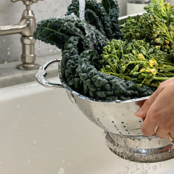 Hestan Provisions 3-Quart Stainless Steel Colander (48693) - iFoodservice Online