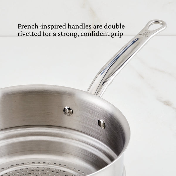 Hestan Provisions 3-Quart Stainless Steel Steamer Insert (71047) - iFoodservice Online