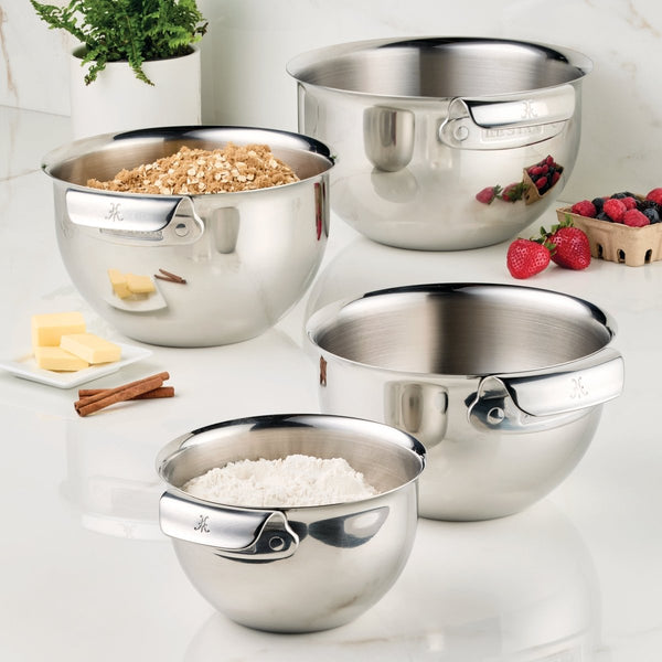 Hestan Provisions 4-Piece Stainless Steel Mixing Bowl Set (50279) - iFoodservice Online