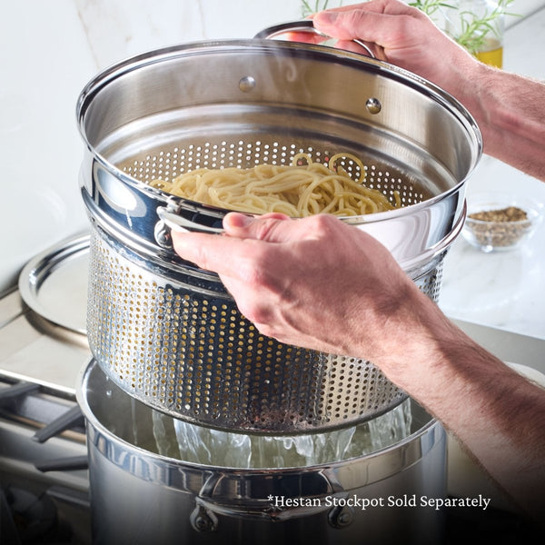 Hestan Provisions 8-Quart Stainless Steel Pasta Insert (71048) - iFoodservice Online