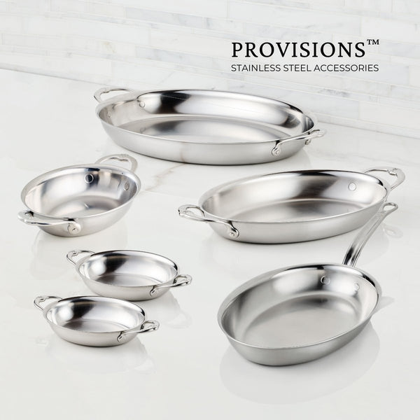Hestan Provisions Oval Au Gratin New, 8" x 6" (31827) - iFoodservice Online