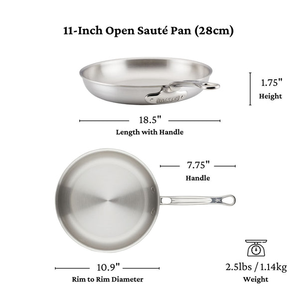 Hestan Thomas Keller Insignia™ 11" Stainless Steel Skillet (31028) - iFoodservice Online