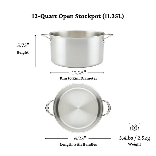 Hestan Thomas Keller Insignia™ 12-Quart Stainless Steel Stockpot (31024) - iFoodservice Online