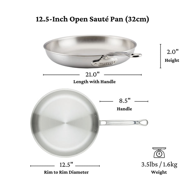 Hestan Thomas Keller Insignia™ 2-Piece Stainless Steel Skillet Set (11" & 12.5") (31013) - iFoodservice Online
