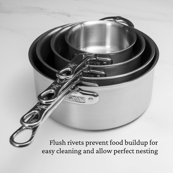 Hestan Thomas Keller Insignia™ 4-Quart Stainless Steel Saucepan with Helper Handle (31019) - iFoodservice Online