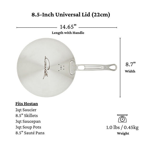 Hestan Thomas Keller Insignia™ 8.5" Stainless Steel Universal Lid (71015) - iFoodservice Online