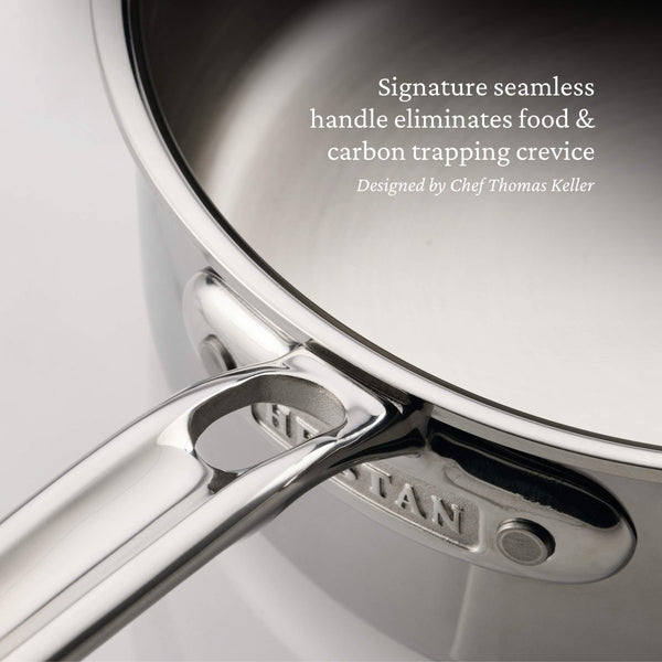 Hestan V1: ProBond® Luxe 5-Piece Professional Clad Stainless Steel Cookware Set (8.5”skillet, 3qt saucepans, and 3.5qt sauté) (31767) - iFoodservice Online