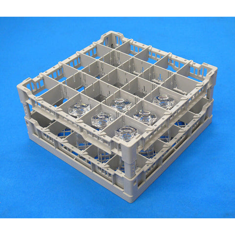 Eurodib Lamber 25 Compartment Glass Washer Rack, Gray (CC00127)
