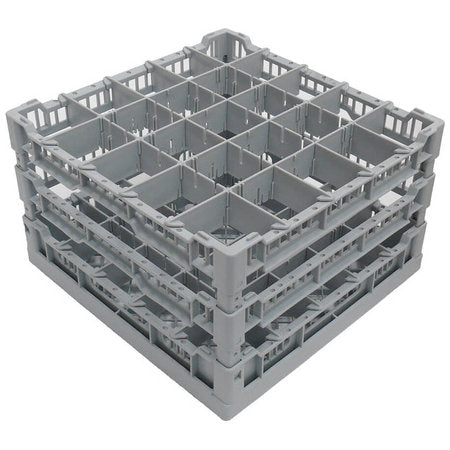 Eurodib Lamber 25 Compartment Glass Washer Rack, Gray (CC00128)