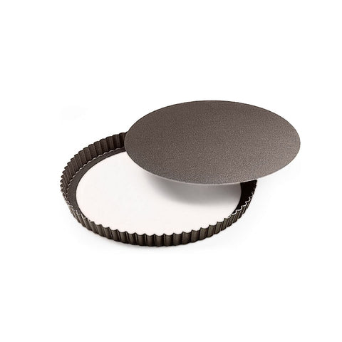 Louis Tellier Gobel Loose Bottom Round Fluted Tart ø8.66 ''H 1.37'' (226630) - iFoodservice Online