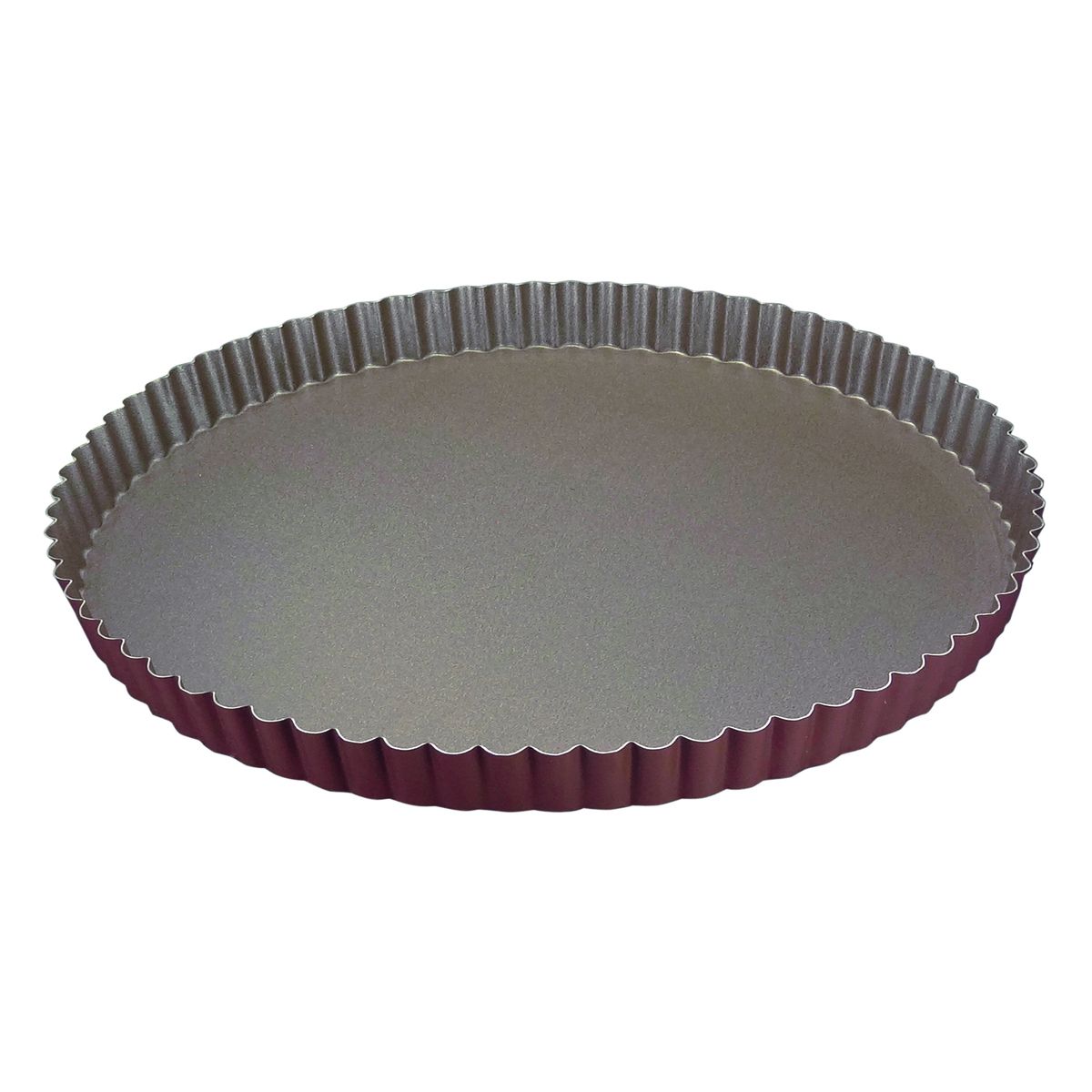 Louis Tellier Gobel Non - Stick Round Fluted Tart Mould Diam 11 3/4'' X 1'' H (226342) - iFoodservice Online