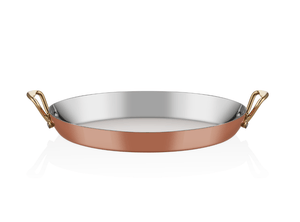 ABM Multi Metal Copper Oval Dish 30cm + Stand(A 101OV 30S)