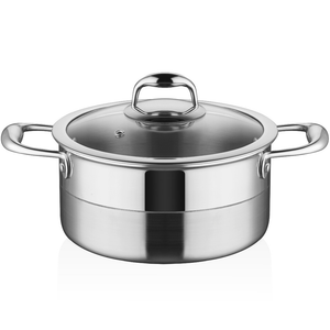 ABM Elite Multi Metal Deep Round Steel Casserole 24cm (A 105CD 24)