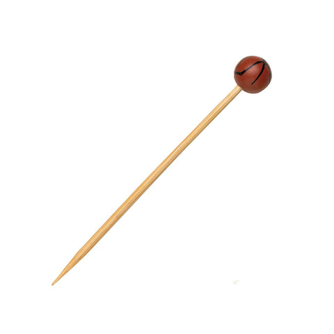 Packnwood Bamboo Basketball Skewers L:4.7in - iFoodservice Online
