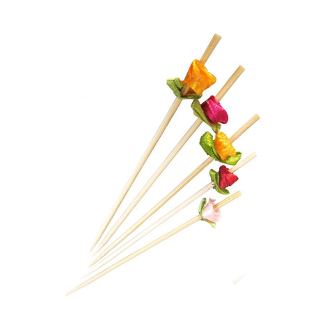 Packnwood Bamboo Skewers (Assorted Colors) L:4.7in - iFoodservice Online