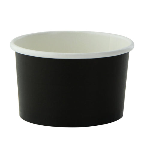 Packnwood Black Paper Cup 2oz D:2.4in H:1.4in - iFoodservice Online