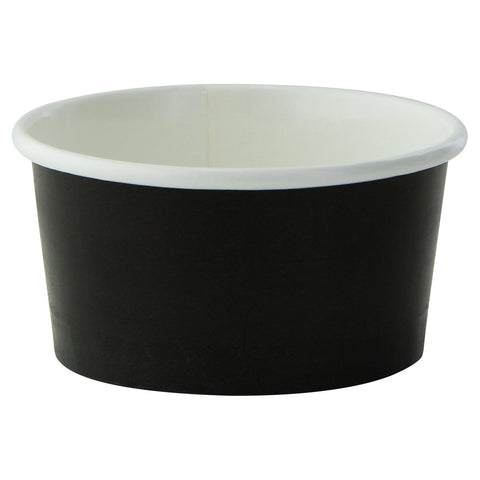 Packnwood Black Paper Cup 3oz D:2.95in H:1.4in - iFoodservice Online
