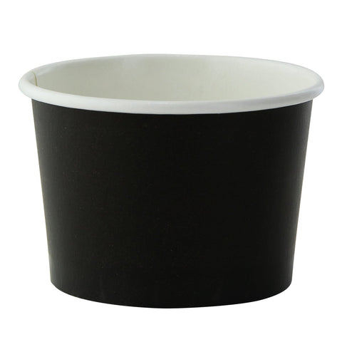 Packnwood Black Paper Cup 4.2oz D:2.9in H:1.9in - iFoodservice Online
