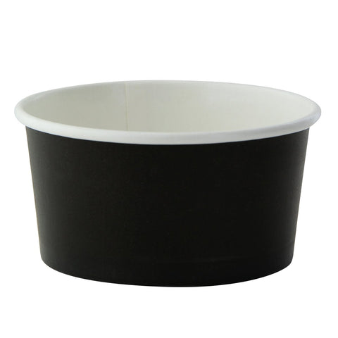 Packnwood Black Paper Cup 7oz x D:3.5in H:2in - iFoodservice Online