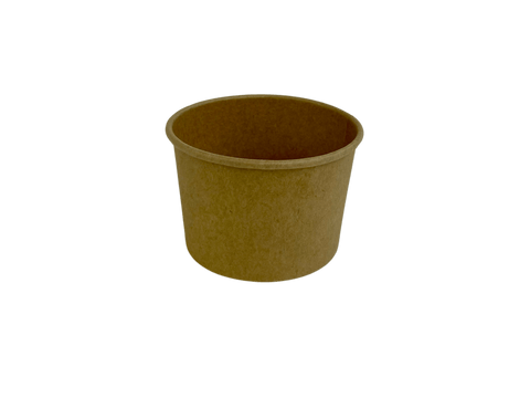 Packnwood Brown Kraft Hot & Cold Paper Cup 3.3oz D:2.8in H:1.6in - iFoodservice Online