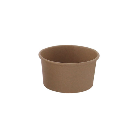 Packnwood Brown Kraft Hot & Cold Paper Cup 9oz D:3.7in H:2in - iFoodservice Online