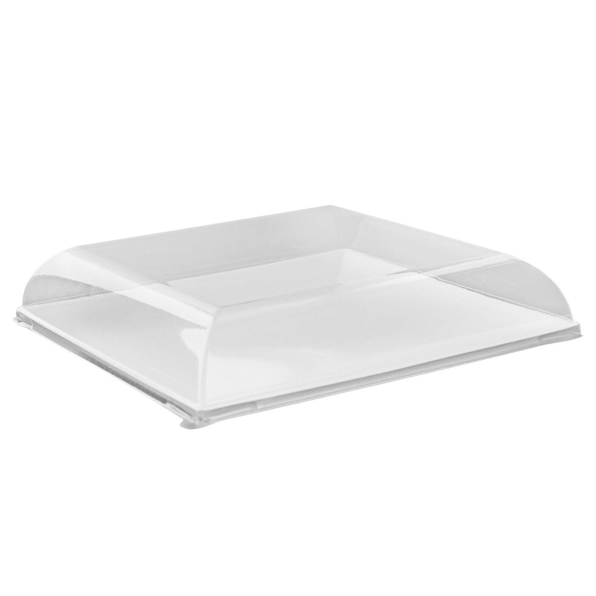 Packnwood Clear PET Lid for 210BCHIC180 L:7.12in W:7.12in H:1.18in - iFoodservice Online