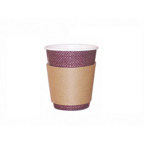 Packnwood Coffee Cup Sleeve for 8 - 10 oz Cups 8 - 10oz D:2.6in H:2.25in - iFoodservice Online