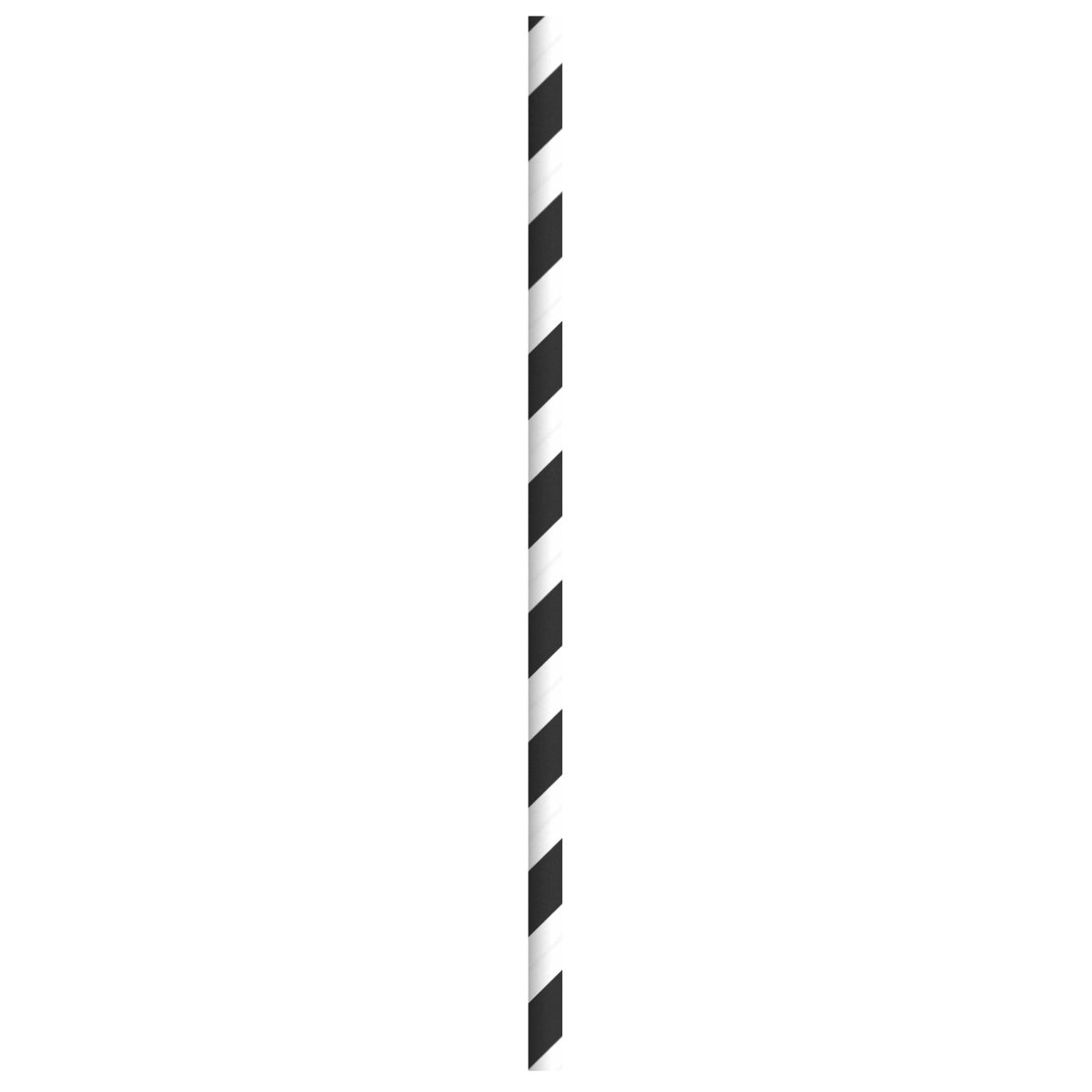 Packnwood Durable Black & White Striped Paper Straws - Wrapped D:0.2in L:7.75in - iFoodservice Online